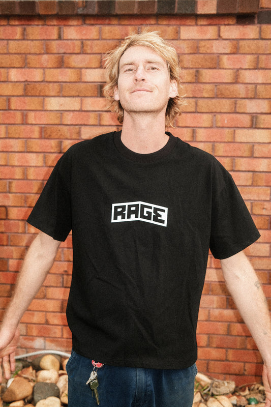 RAGE LOGO T-SHIRT - BLK
