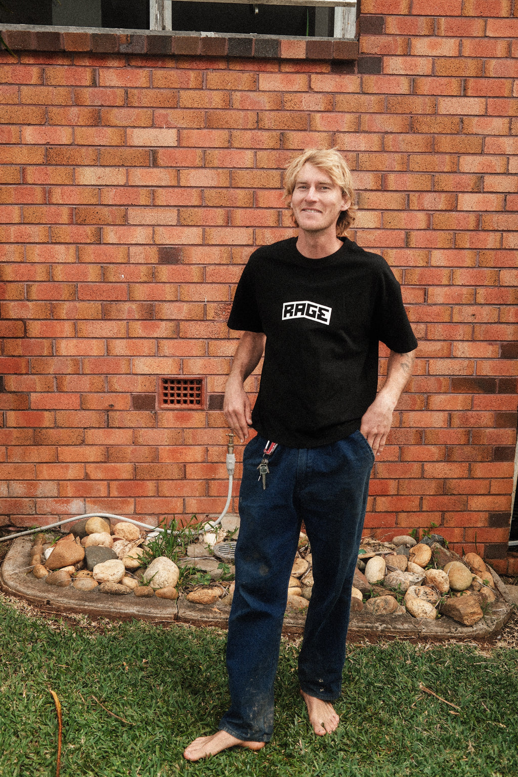 RAGE LOGO T-SHIRT - BLK